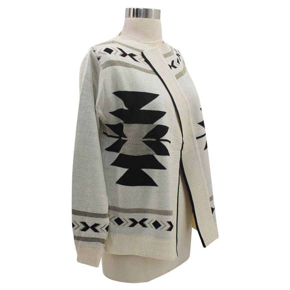 Tribal Print Cardigan Sweater - Picture 3 of 3